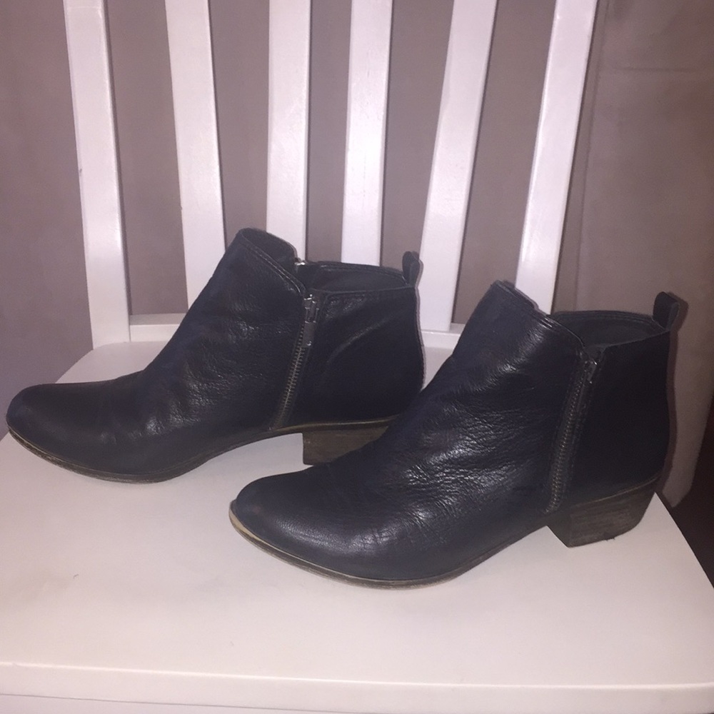 Lucky Brand booties in black leather